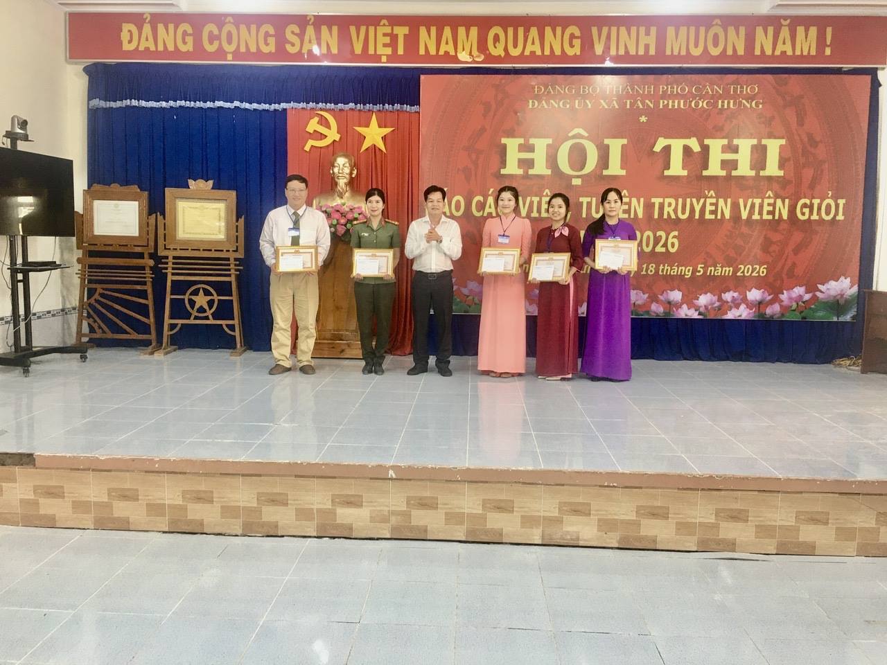 Tân Phước Hưng tổ chức thành công hội thi báo cáo viên, tuyên truyên viên giỏi năm 2026