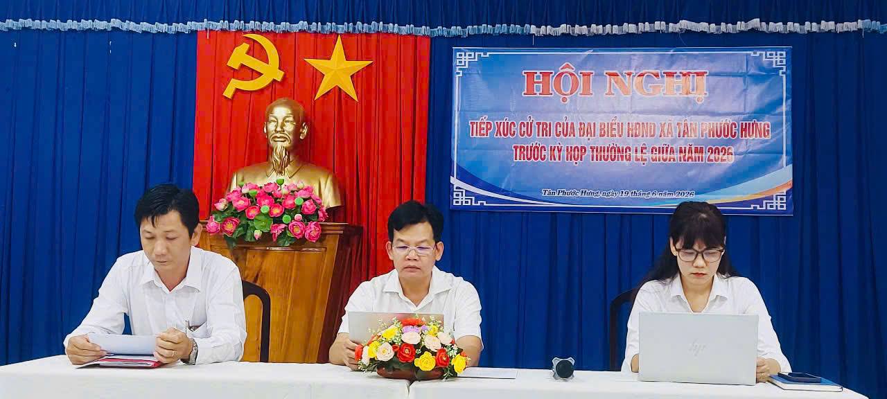 Cử tri xã Tân Phước Hưng kiến nghị nhiều nội dung trước kỳ họp thường lệ giữa năm 2026 của HĐND xã