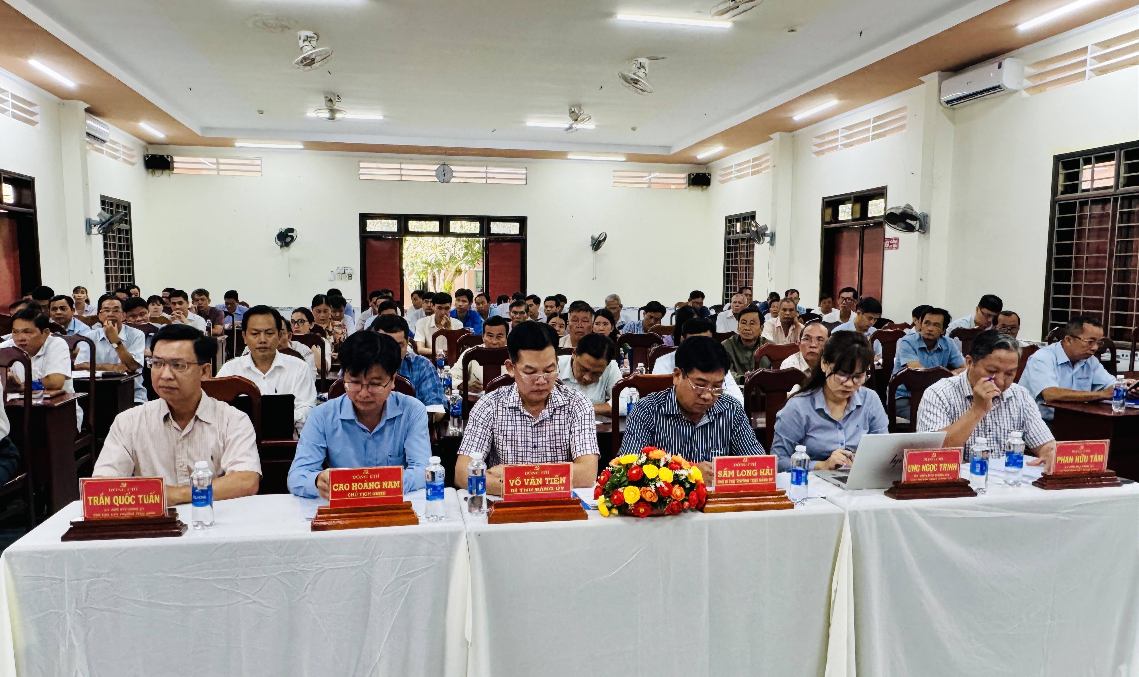 Tân Phước Hưng sơ kết công tác chuẩn bị bầu cử đại biểu Quốc hội và HĐND các cấp, nhiệm kỳ 2026 - 2031
