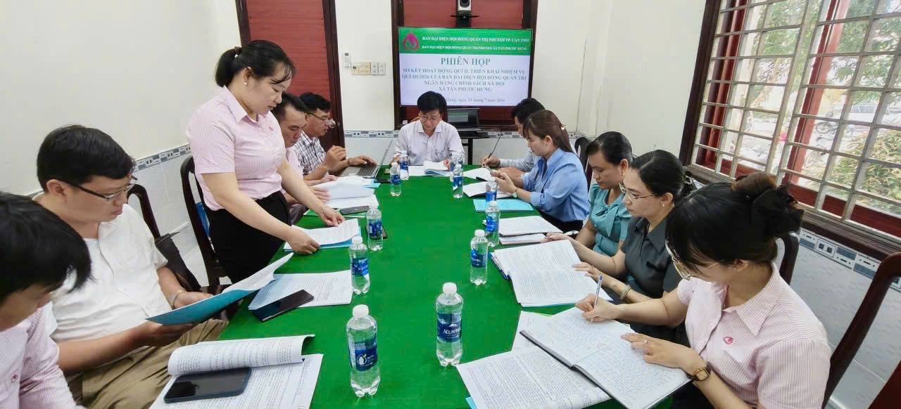 Tân Phước Hưng: 97% tổ tiết kiệm và vay vốn tín dụng chính sách hoạt động hiệu quả