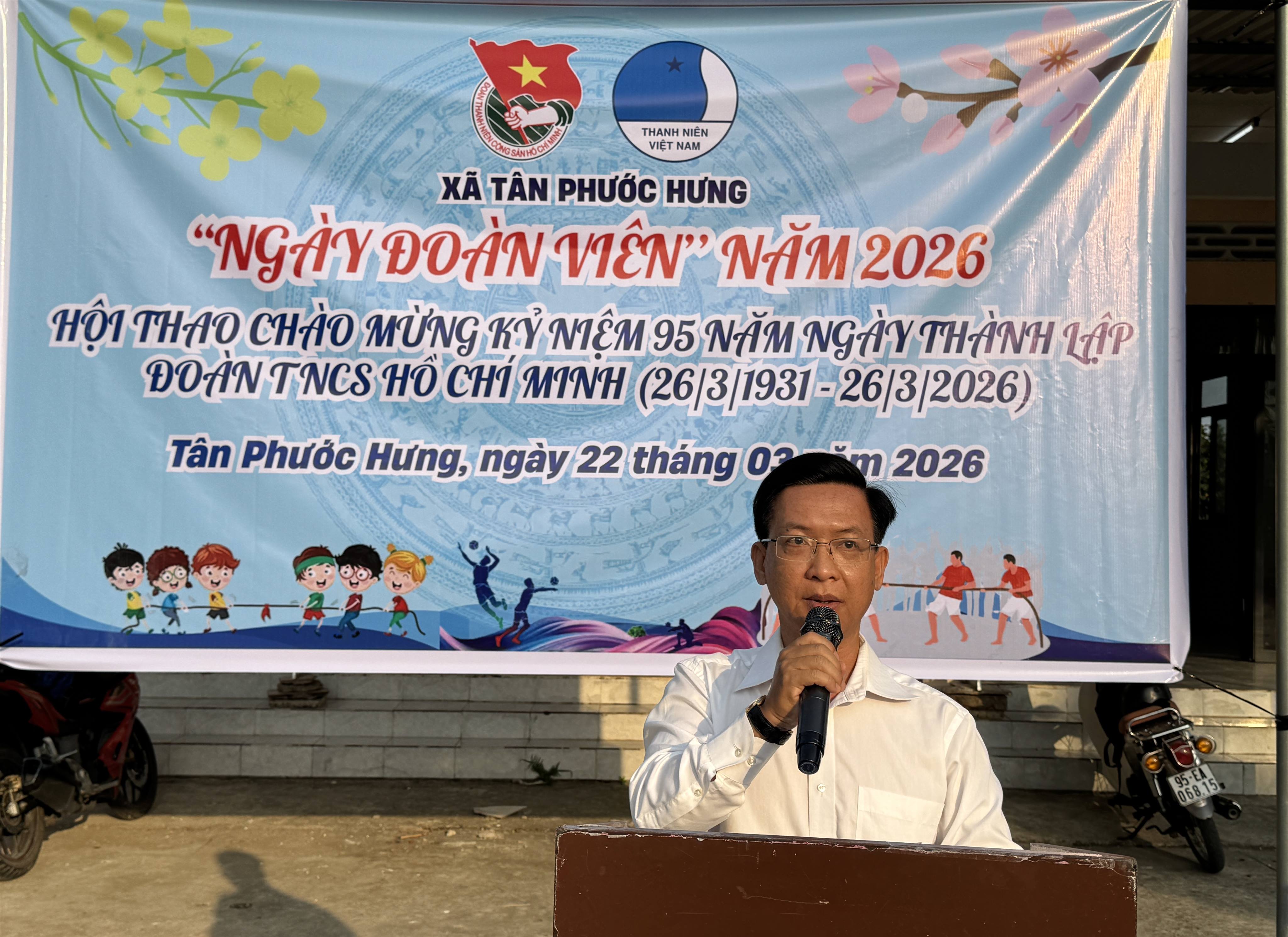 Sôi nổi Hội thao “Ngày Đoàn viên” năm 2026 tại xã Tân Phước Hưng