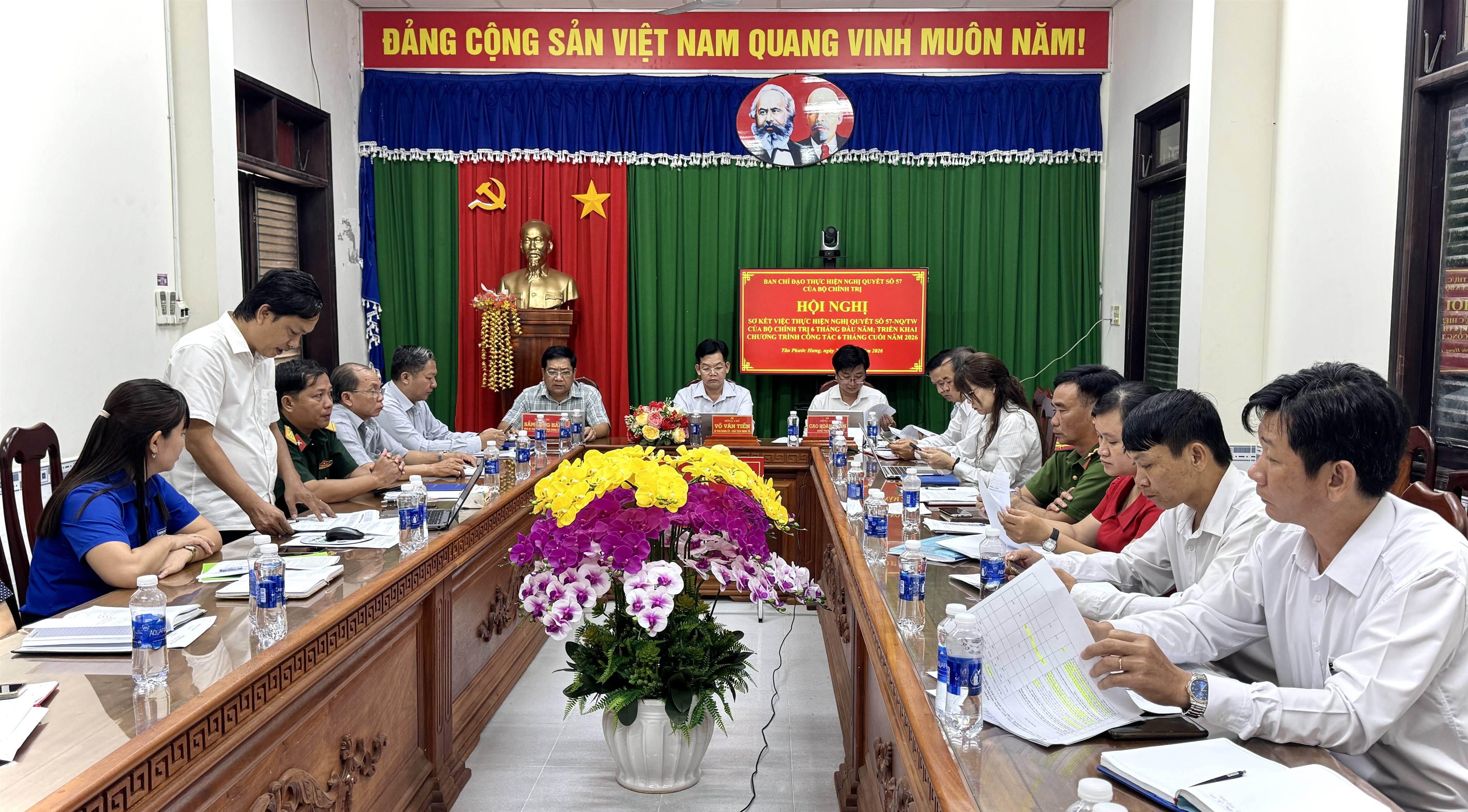 Bí thư Đảng ủy xã Tân Phước Hưng: Thực hiện Nghị quyết số 57-NQ/TW phải có sản phẩm cụ thể