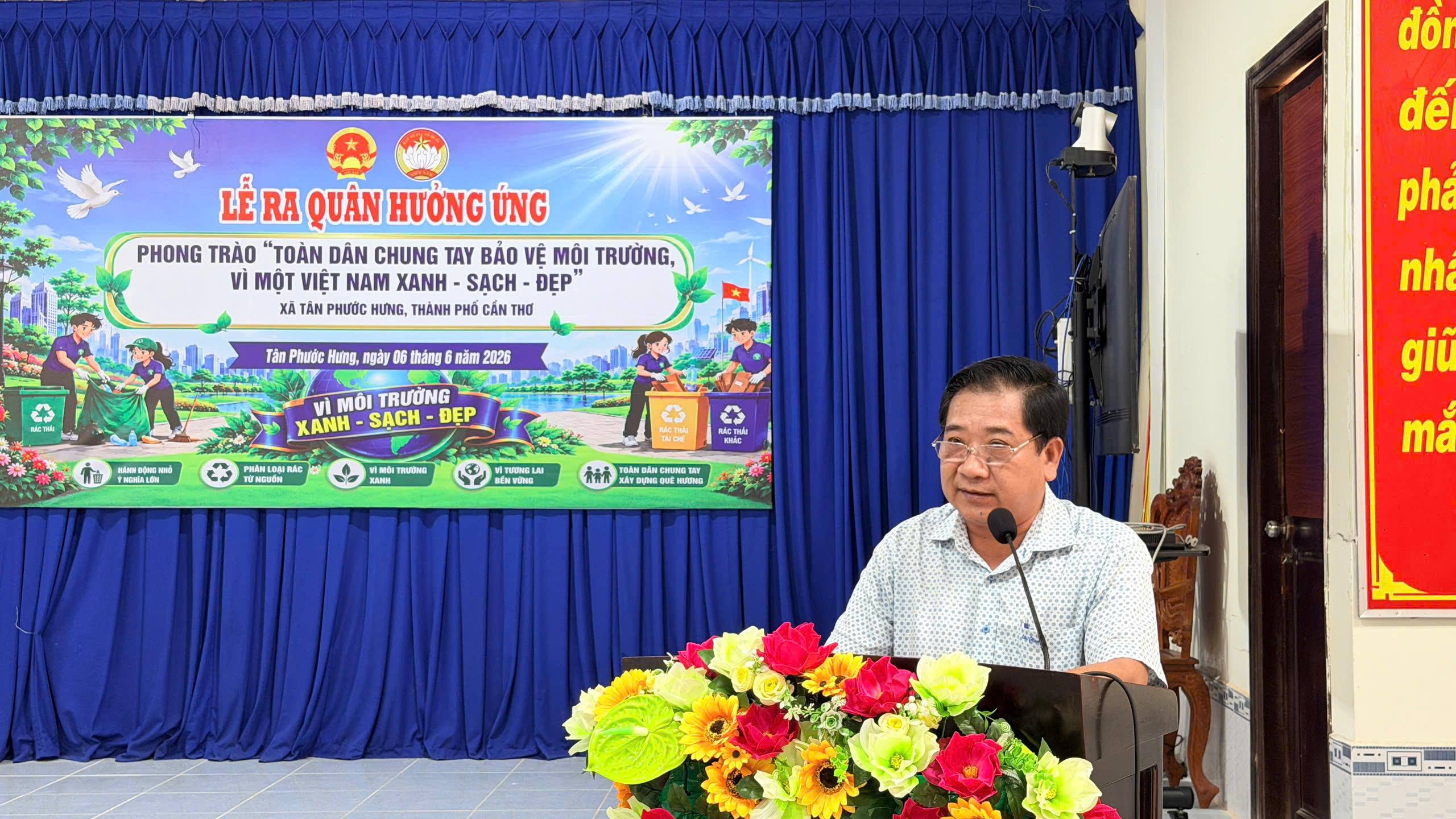 Xã Tân Phước Hưng phát động phong trào Toàn dân chung tay bảo vệ môi trường