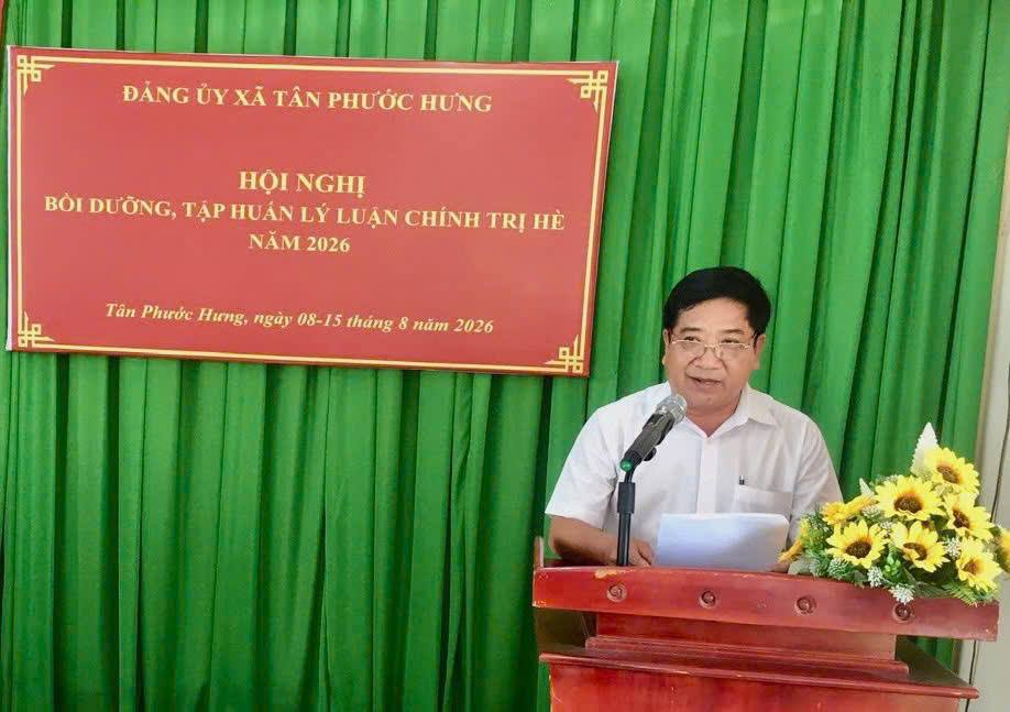 Khai giảng lớp bồi dưỡng, tập huấn lý luận chính trị hè năm 2026