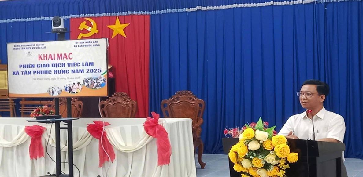 Xã Tân Phước Hưng tổ chức Phiên giao dịch việc làm năm 2025