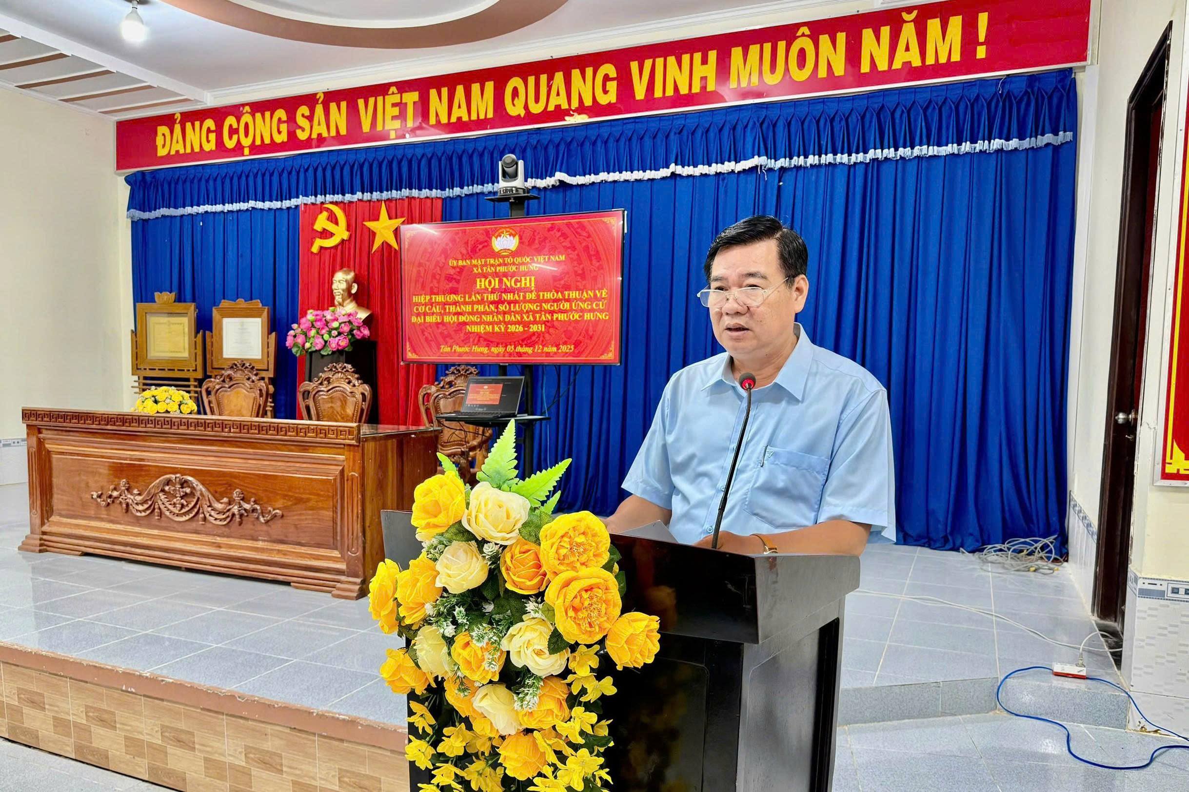 Hội nghị hiệp thương lần thứ Nhất giới thiệu người ứng cử đại biểu Hội đồng nhân dân xã, nhiệm kỳ 2026 - 2031