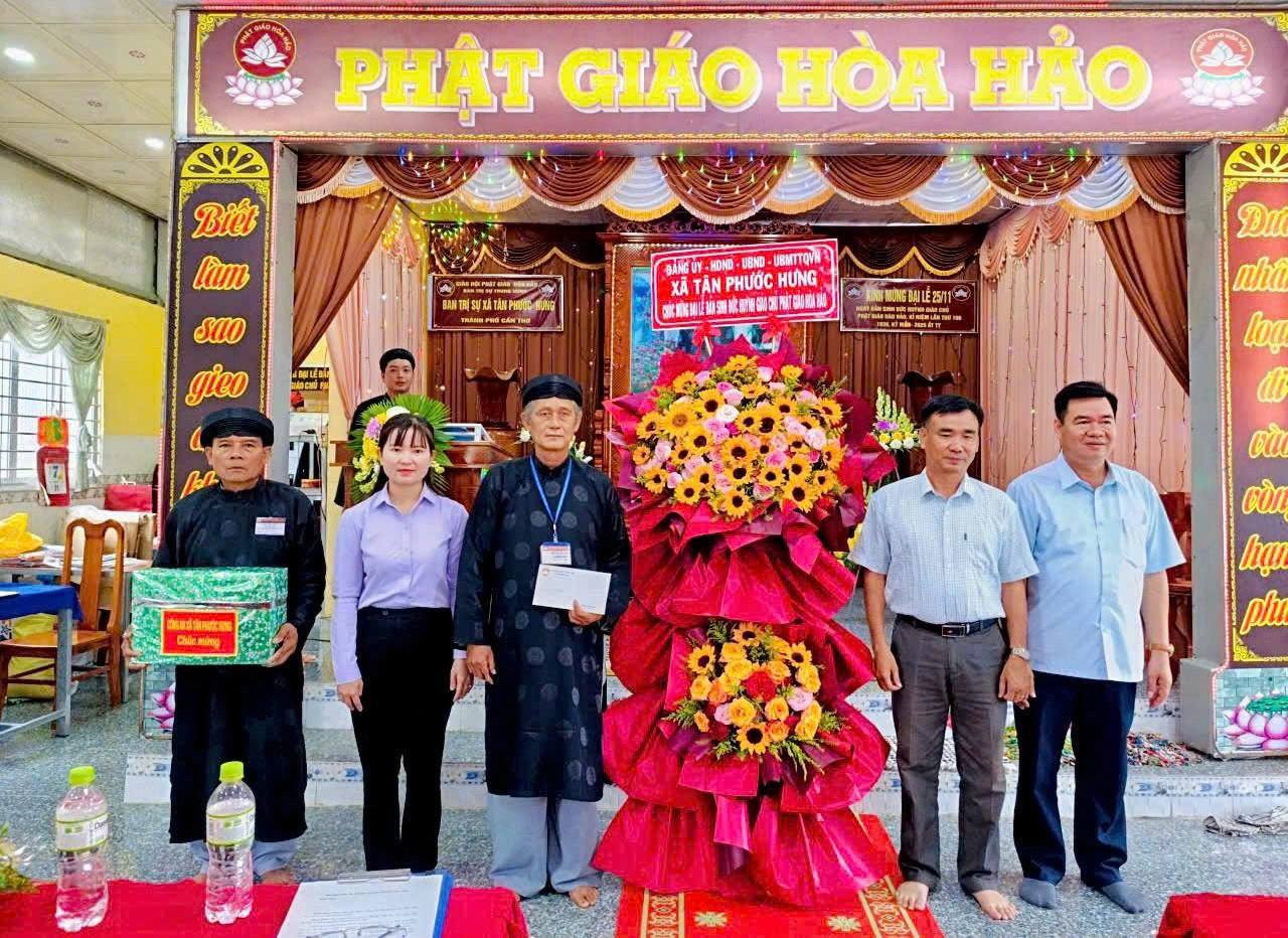 Ban Trị sự Phật giáo Hòa Hảo xã Tân Phước Hưng kỷ niệm 106 năm ngày Đản sinh Đức Huỳnh Giáo chủ