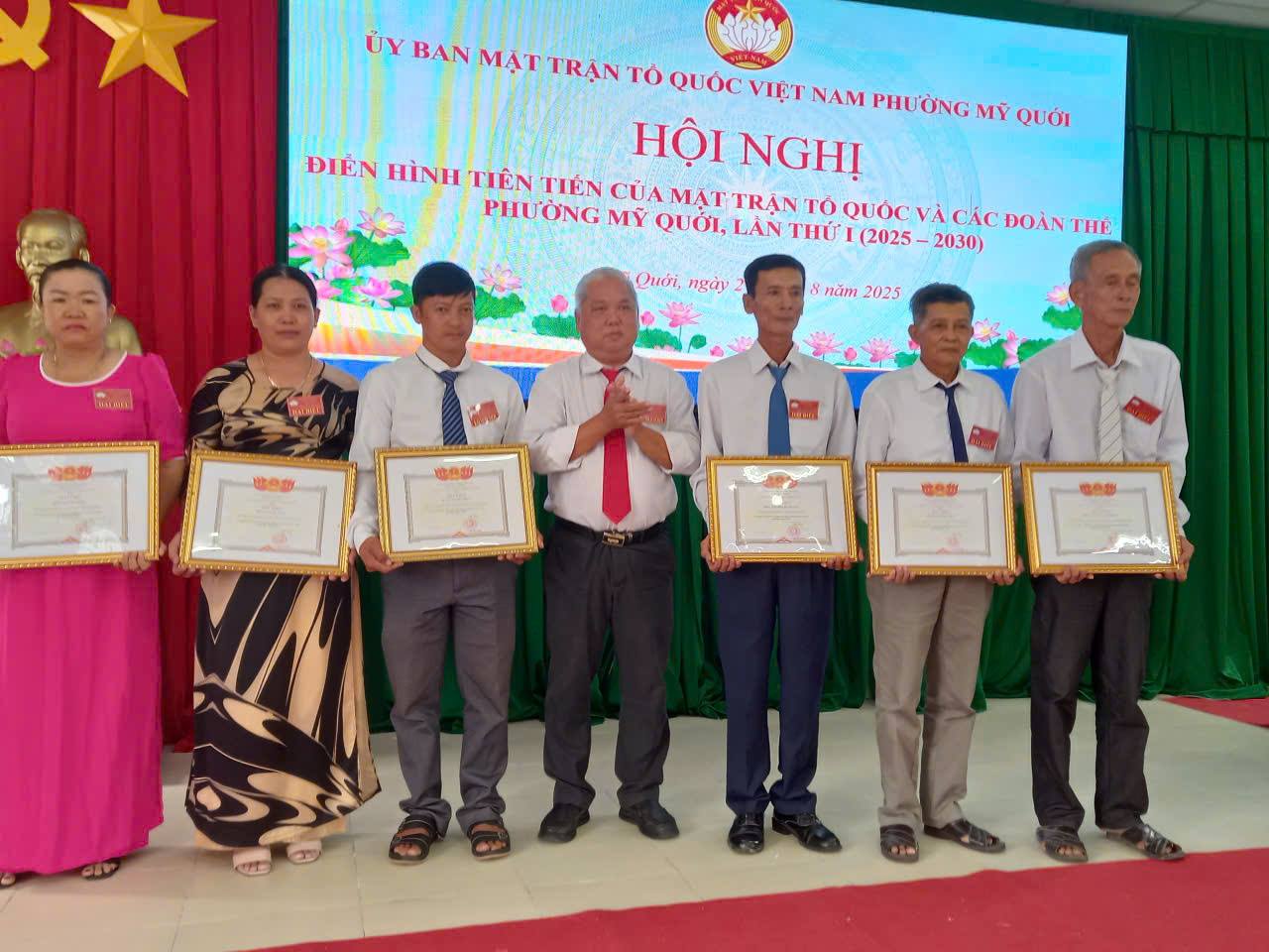 Phường Mỹ Quới tổ chức thành công Hội nghị điển hình tiên tiến MTTQ và các tổ chức chính trị - xã hội lần thứ I, giai đoạn 2025 – 2030