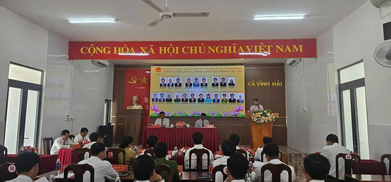 Vĩnh Hải Kiện toàn bộ máy chính quyền khóa XIII, nhiệm kỳ 2026 – 2031