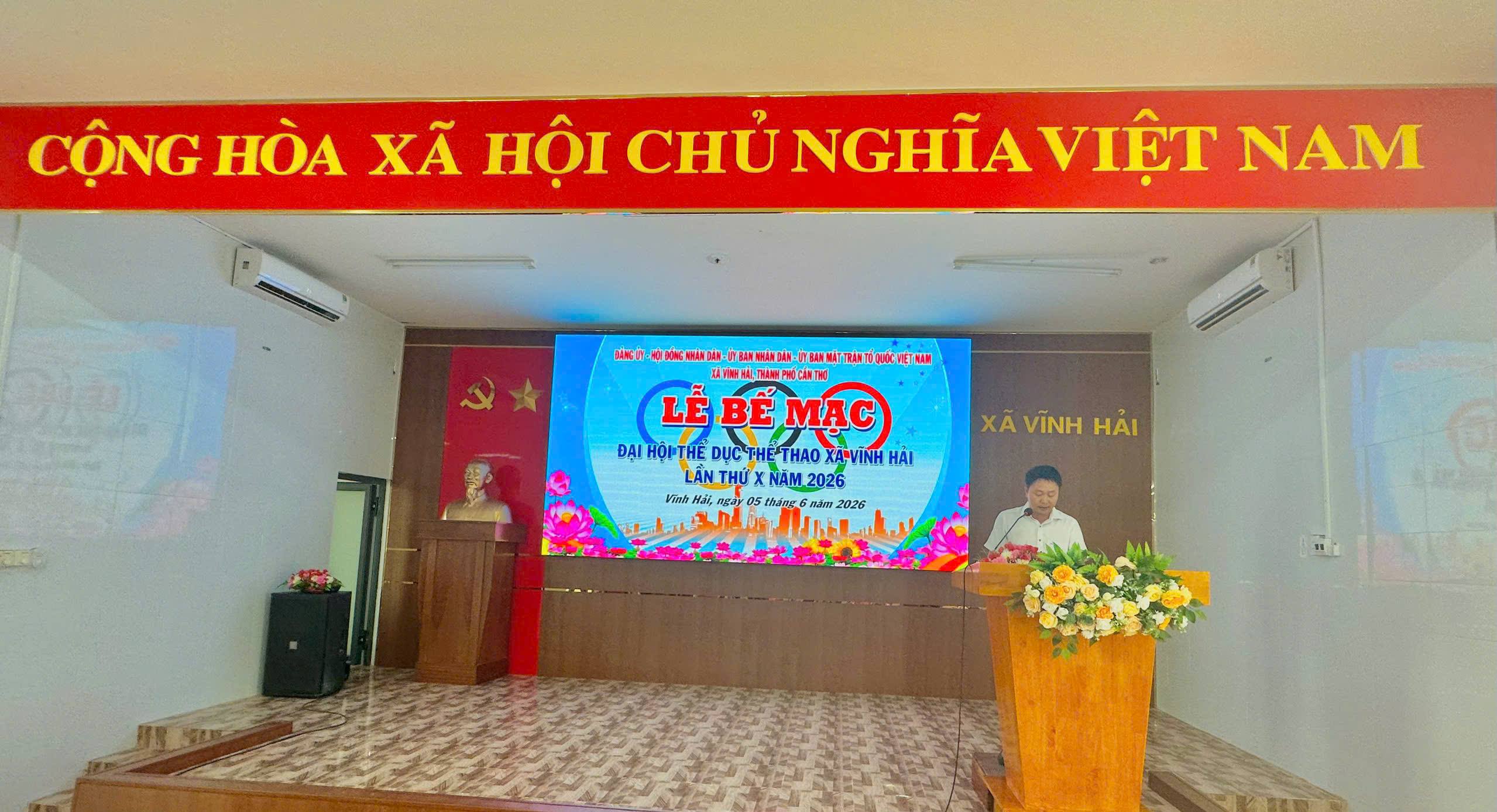 XÃ VĨNH HẢI BẾ MẠC ĐẠI HỘI THỂ DỤC THỂ THAO LẦN THỨ X NĂM 2026. 