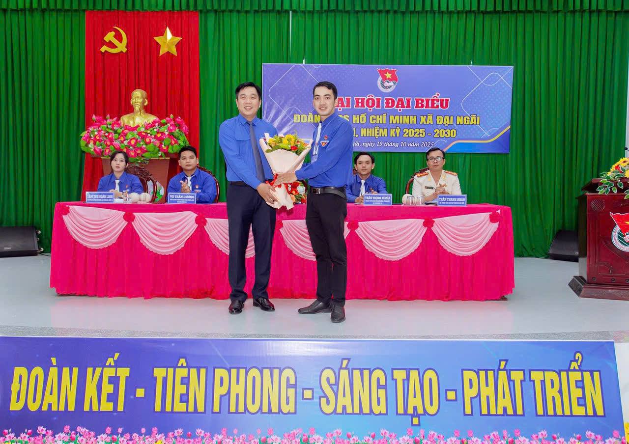 ĐẠI HỘI ĐẠI BIỂU ĐOÀN TNCS HỒ CHÍ MINH XÃ ĐẠI NGÃI LẦN THỨ I, NHIỆM KỲ 2025 – 2030