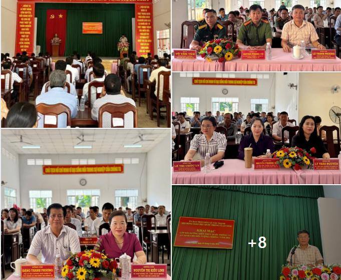 XÃ TÂN THẠNH KHAI MẠC LỚP BỒI DƯỠNG KIẾN THỨC QUỐC PHÒNG VÀ AN NINH ĐỐI TƯỢNG 4 NĂM 2026