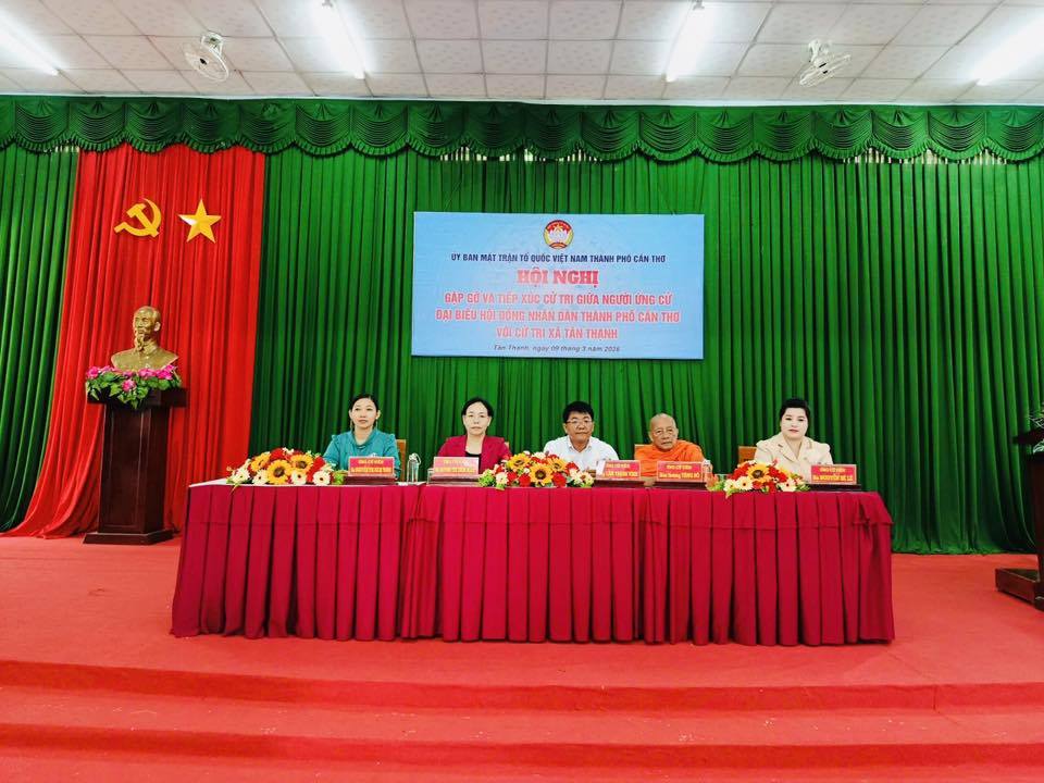 ỨNG CỬ VIÊN ĐẠI BIỂU HĐND THÀNH PHỐ CẦN THƠ TIẾP XÚC CỬ TRI XÃ TÂN THẠNH