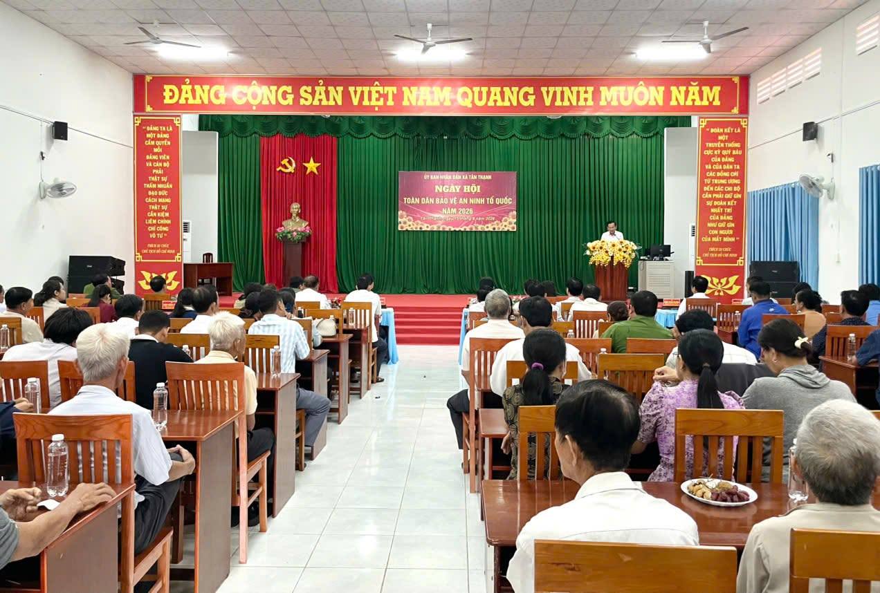 TÂN THẠNH TỔ CHỨC NGÀY HỘI TOÀN DÂN BẢO VỆ AN NINH TỔ QUỐC NĂM 2026