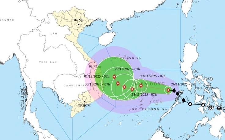TIN BÃO TRÊN BIỂN ĐÔNG (Cơn bão số 15)   