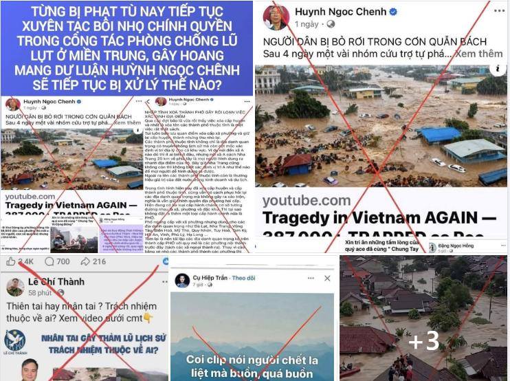 Người dân cần cảnh giác trước thông tin xuyên tạc tình hình mưa lũ ở miền Trung