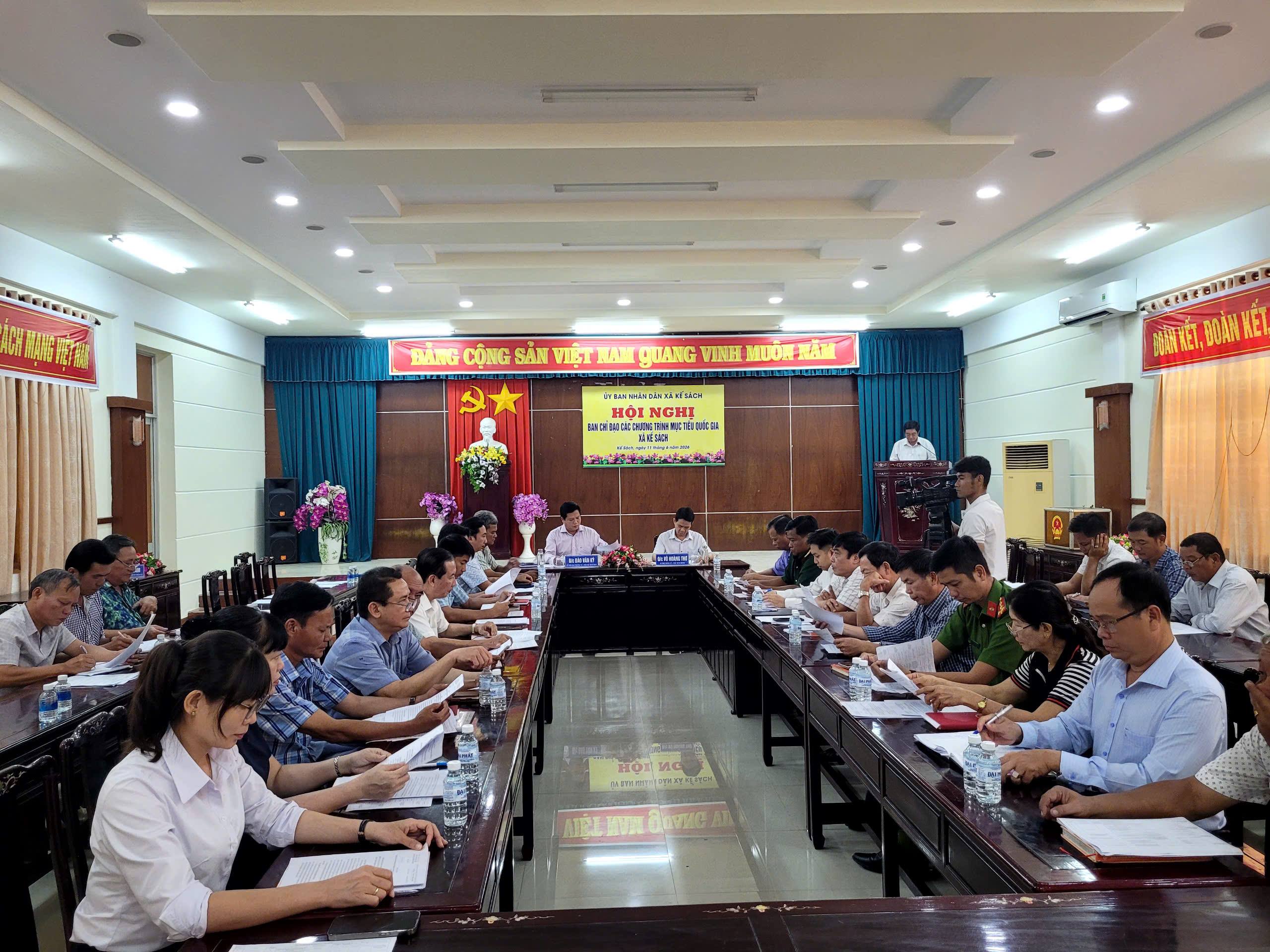 Xã Kế Sách tổ chức Hội nghị triển khai Quyết định thành lập Ban chỉ đạo các Chương trình mục tiêu Quốc gia