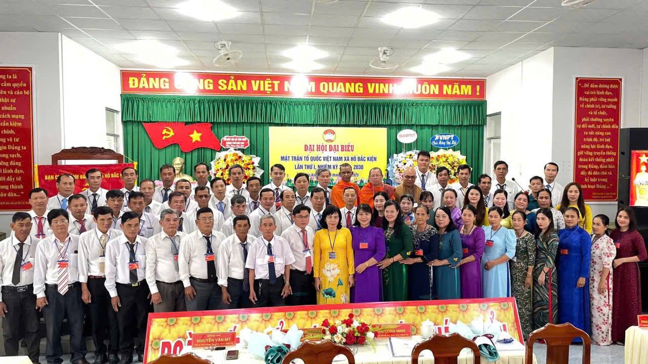 Đại hội Đại biểu Mặt trận Tổ quốc Việt Nam xã Hồ Đắc Kiện lần thứ I, nhiệm kỳ 2025-2030