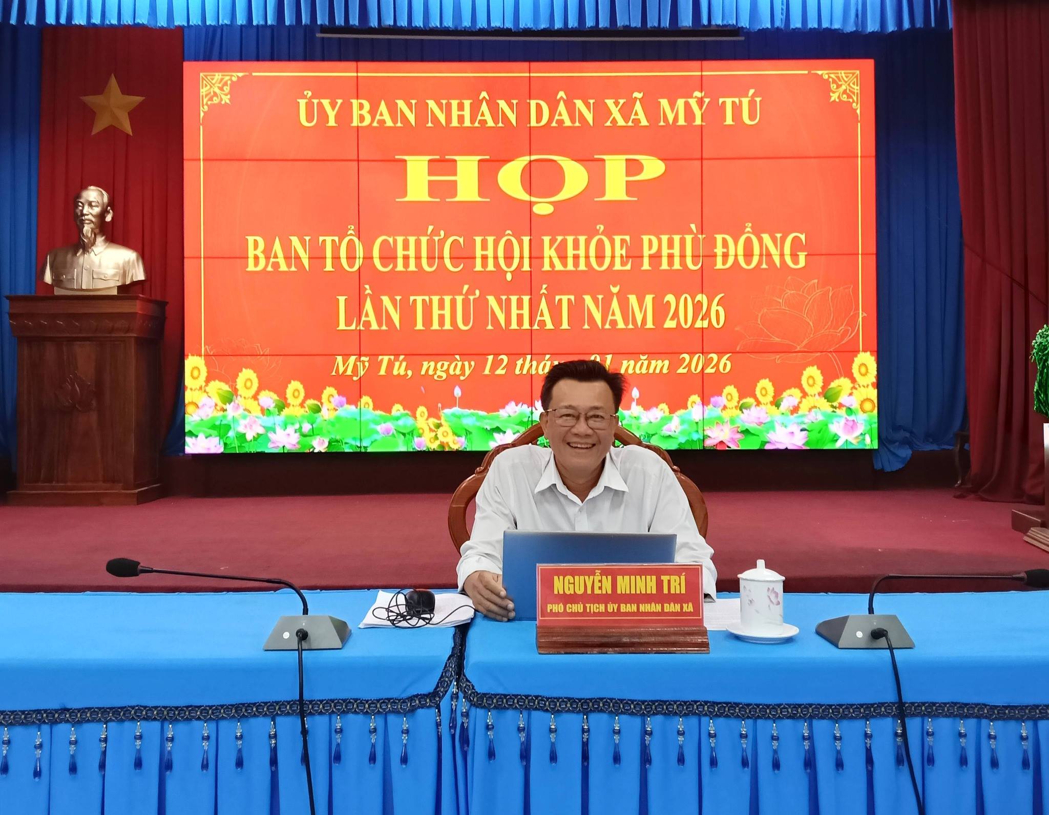 Xã Mỹ Tú họp Ban Tổ chức Hội khỏe Phù Đổng lần thứ nhất năm 2026