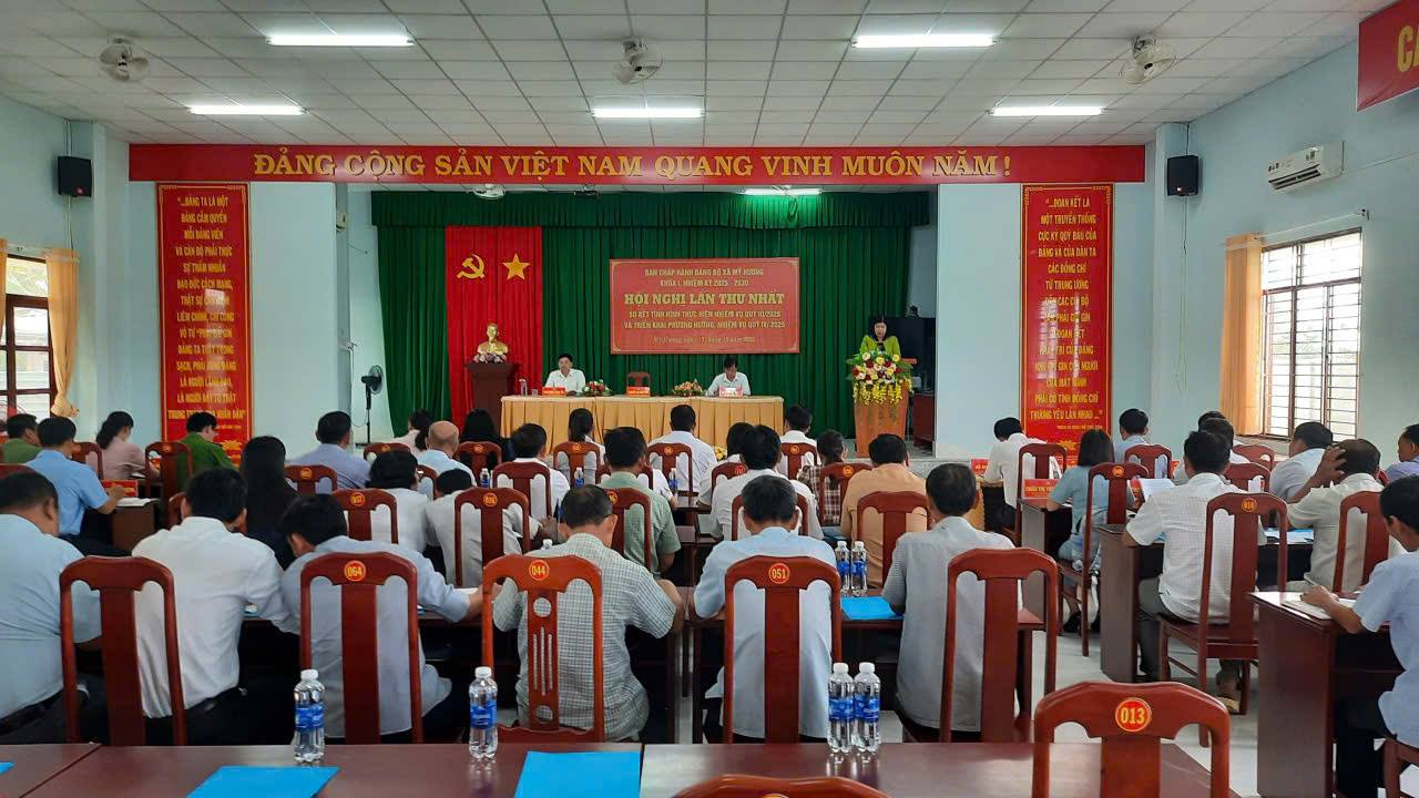 ĐẢNG ỦY XÃ MỸ HƯƠNG TỔ CHỨC HỘI NGHỊ BAN CHẤP HÀNH ĐẢNG BỘ XÃ LẦN THỨ NHẤT, NHIỆM KỲ 2025 – 2030