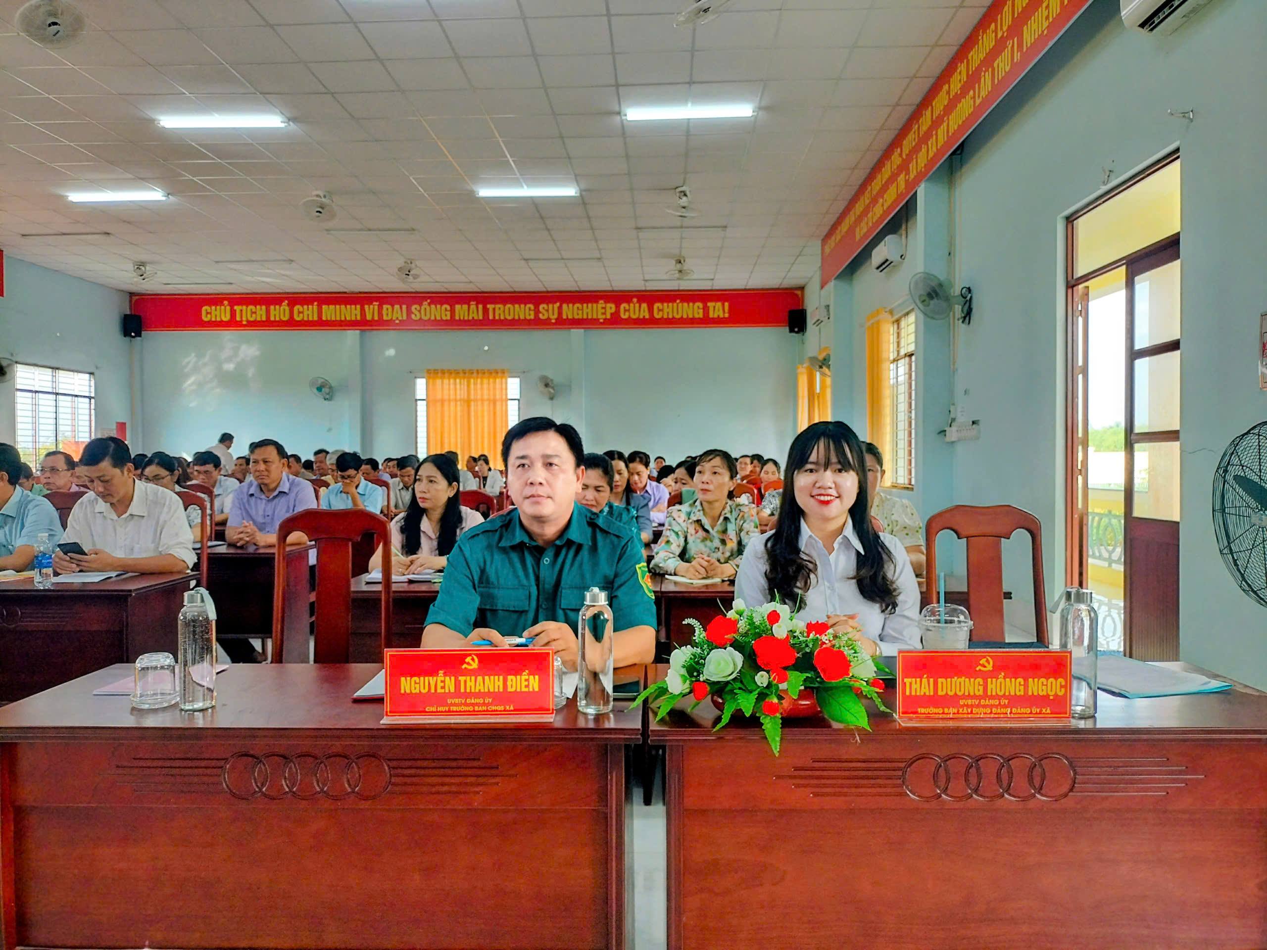 ĐẢNG ỦY XÃ MỸ HƯƠNG TỔ CHỨC HỘI NGHỊ QUÁN TRIỆT NGHỊ QUYẾT VÀ TRIỂN KHAI CHƯƠNG TRÌNH HÀNH ĐỘNG THỰC HIỆN NGHỊ QUYẾT ĐẠI HỘI ĐẠI BIỂU ĐẢNG BỘ XÃ LẦN THỨ I, NHIỆM KỲ 2025 – 2030