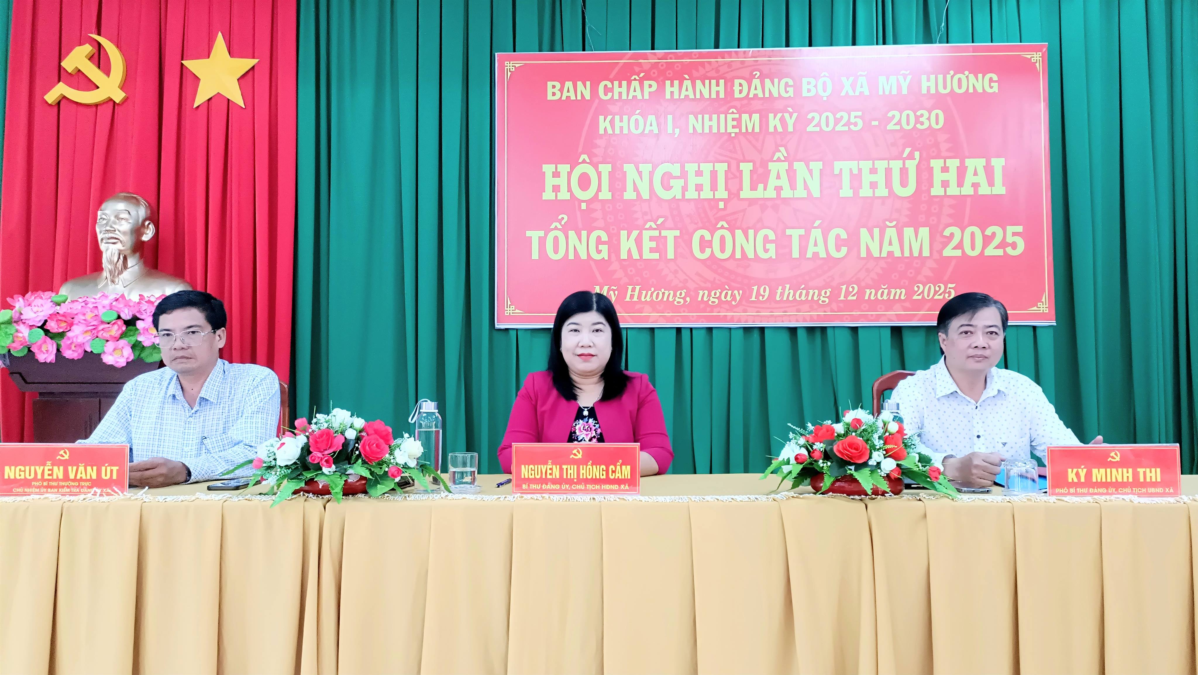 HỘI NGHỊ BAN CHẤP HÀNH ĐẢNG BỘ XÃ MỸ HƯƠNG TỔNG KẾT NĂM 2025, ĐỀ RA PHƯƠNG HƯỚNG, NHIỆM VỤ NĂM 2026