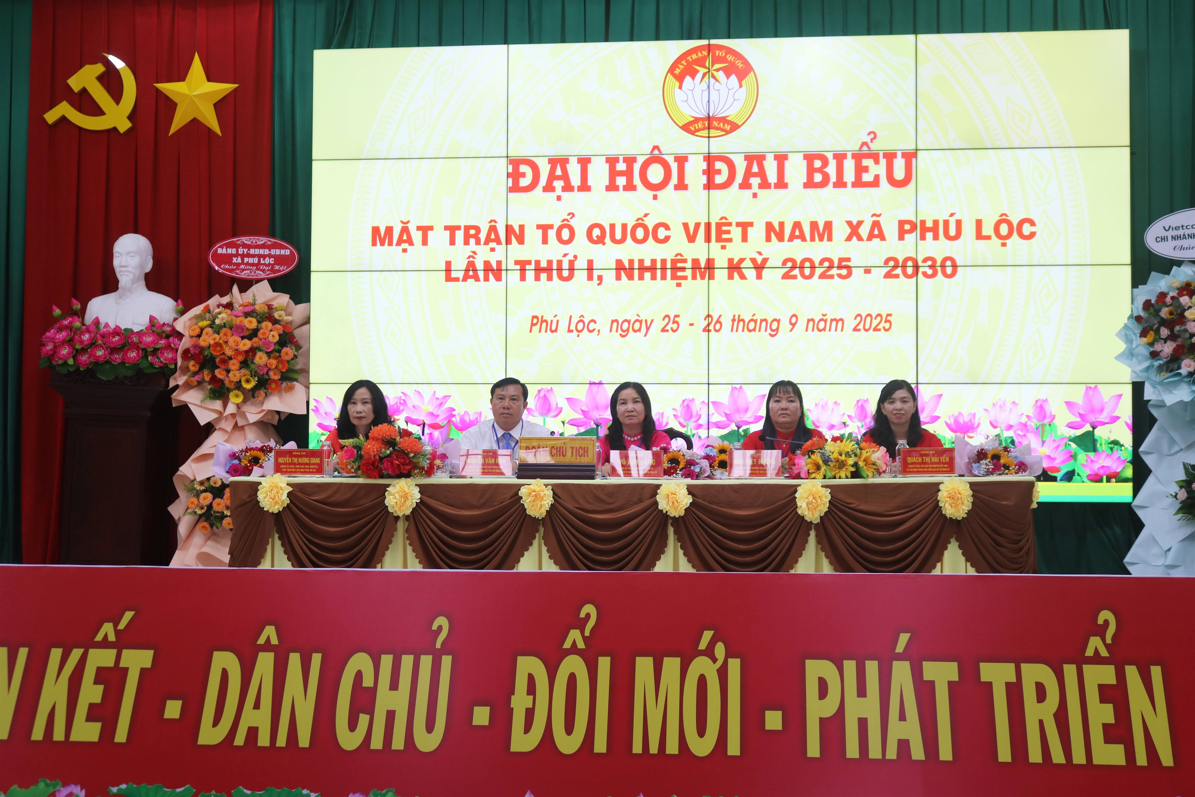 Đại hội đại biểu MTTQVN xã Phú Lộc lần thứ I, nhiệm kỳ 2025 - 2030