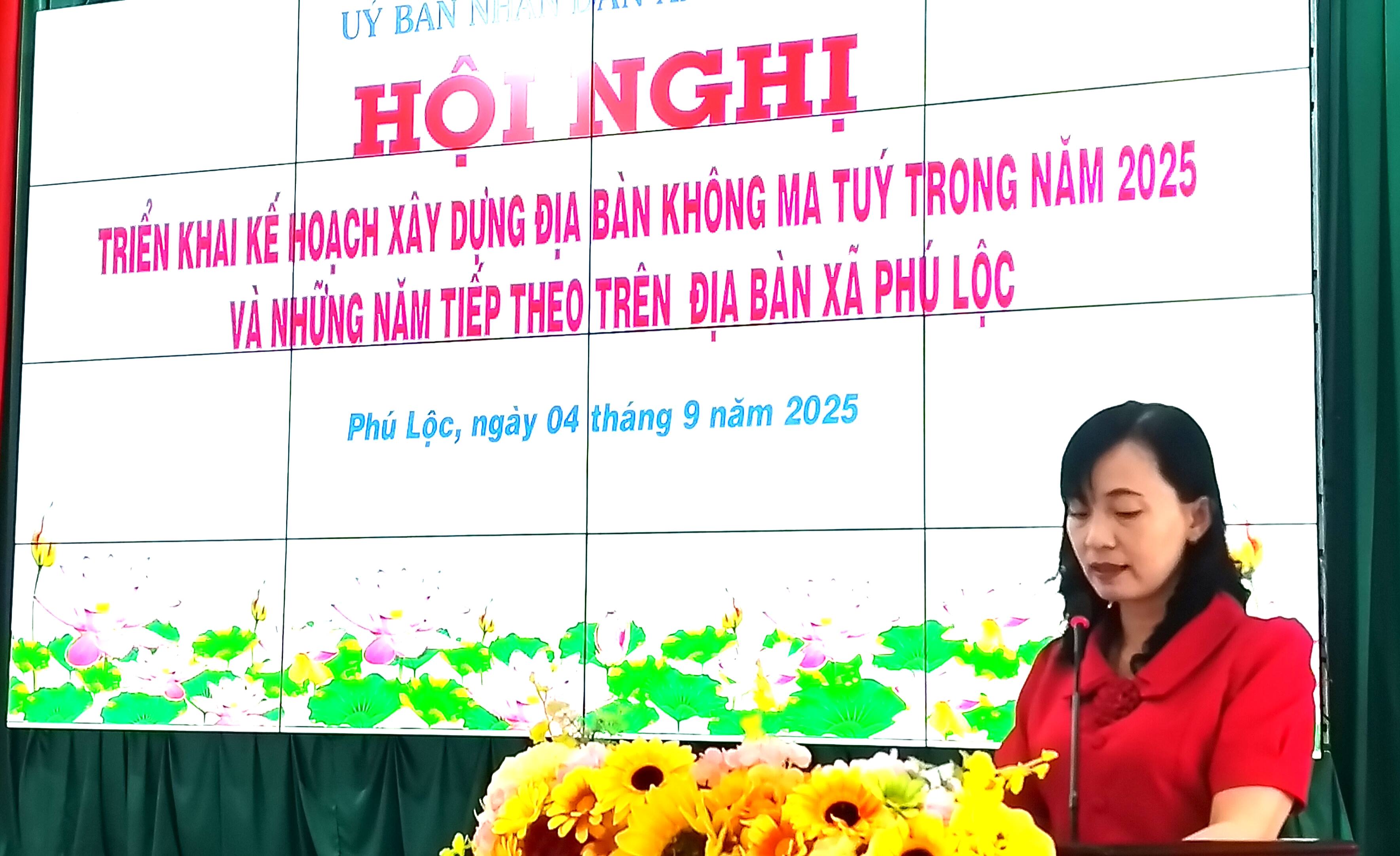 Xã Phú Lộc triển khai kế hoạch xây dựng xã không ma tuý năm 2025 và những năm tiếp theo trên địa bàn xã Phú Lộc.