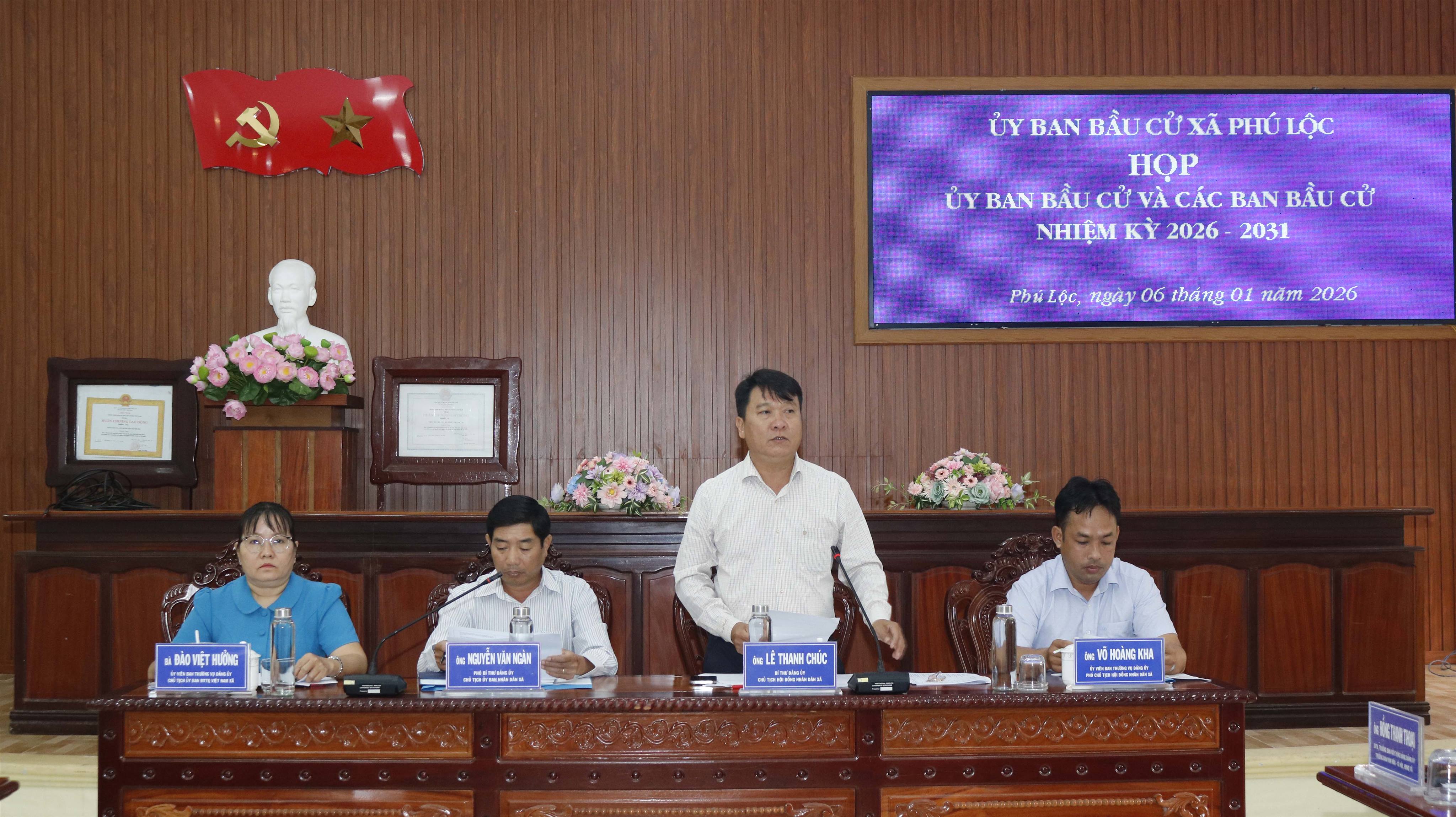 PHÚ LỘC- HỌP UỶ BAN BẦU CỬ VÀ CÁC BAN BẦU CỬ NHIỆM KỲ 2026-2031