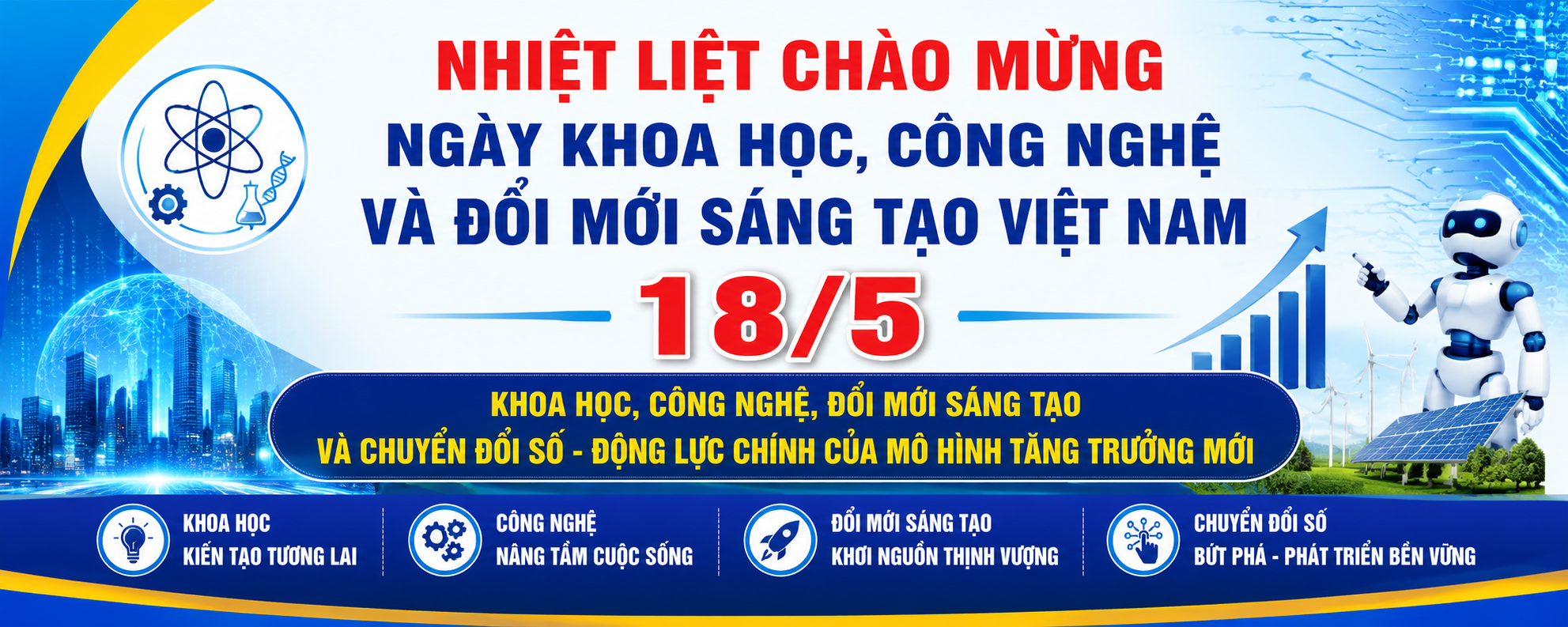 HƯỞNG ỨNG NGÀY KHOA HỌC, CÔNG NGHỆ VÀ ĐỔI MỚI SÁNG TẠO VIỆT NAM 18/5