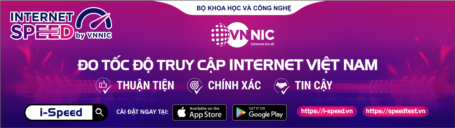 CÀI ĐẶT, SỬ DỤNG ỨNG DỤNG I-SPEED ĐỂ ĐO TỐC ĐỘ TRUY CẬP MẠNG INTERNET