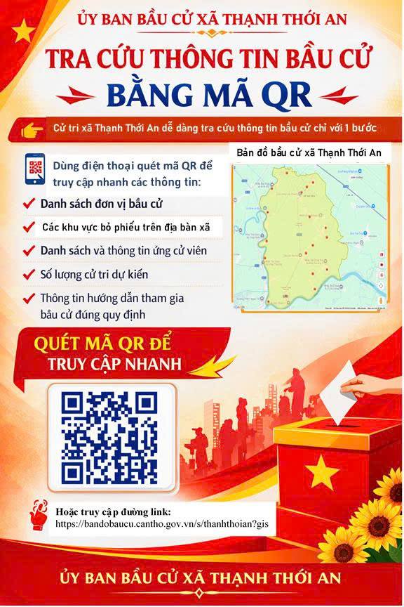 TRA CỨU THÔNG TIN BẦU CỬ BẰNG MÃ QR