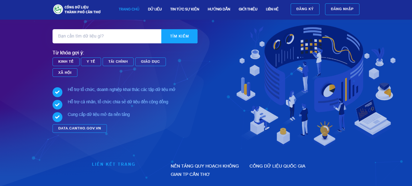 TRIỂN KHAI DANH MỤC DỮ LIỆU MỞ THÀNH PHỐ CẦN THƠ