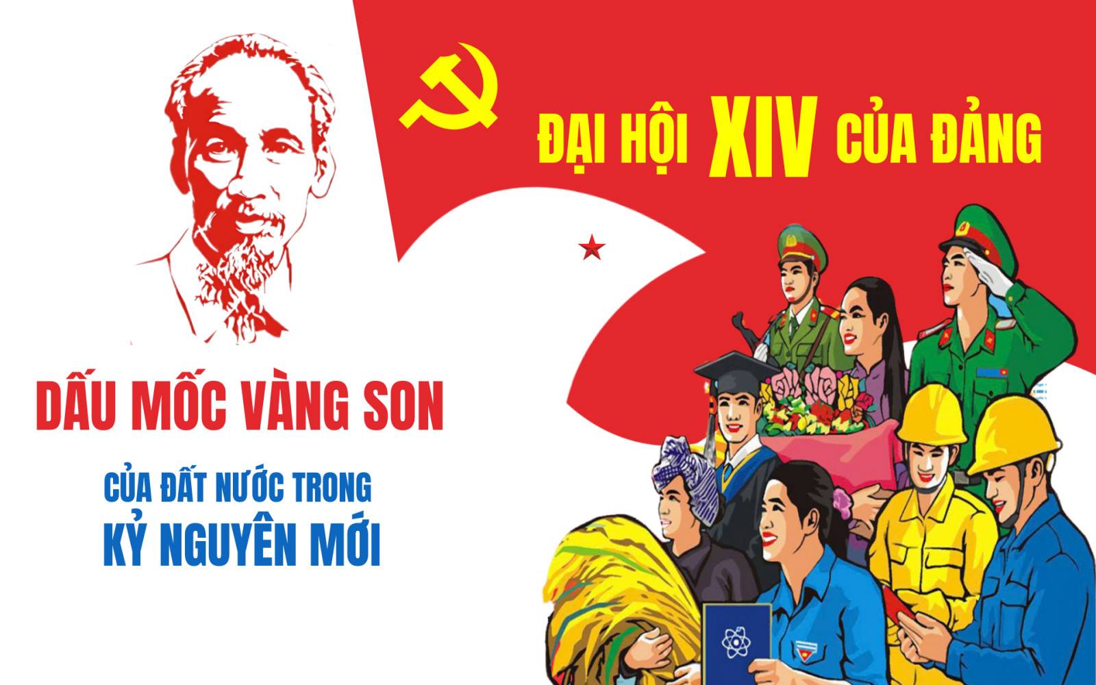 Tờ gấp kết quả Đại hội XIV của Đảng