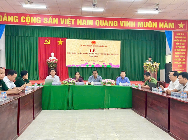 Lễ tiếp đón quân nhân xuất ngũ trở về địa phương năm 2026