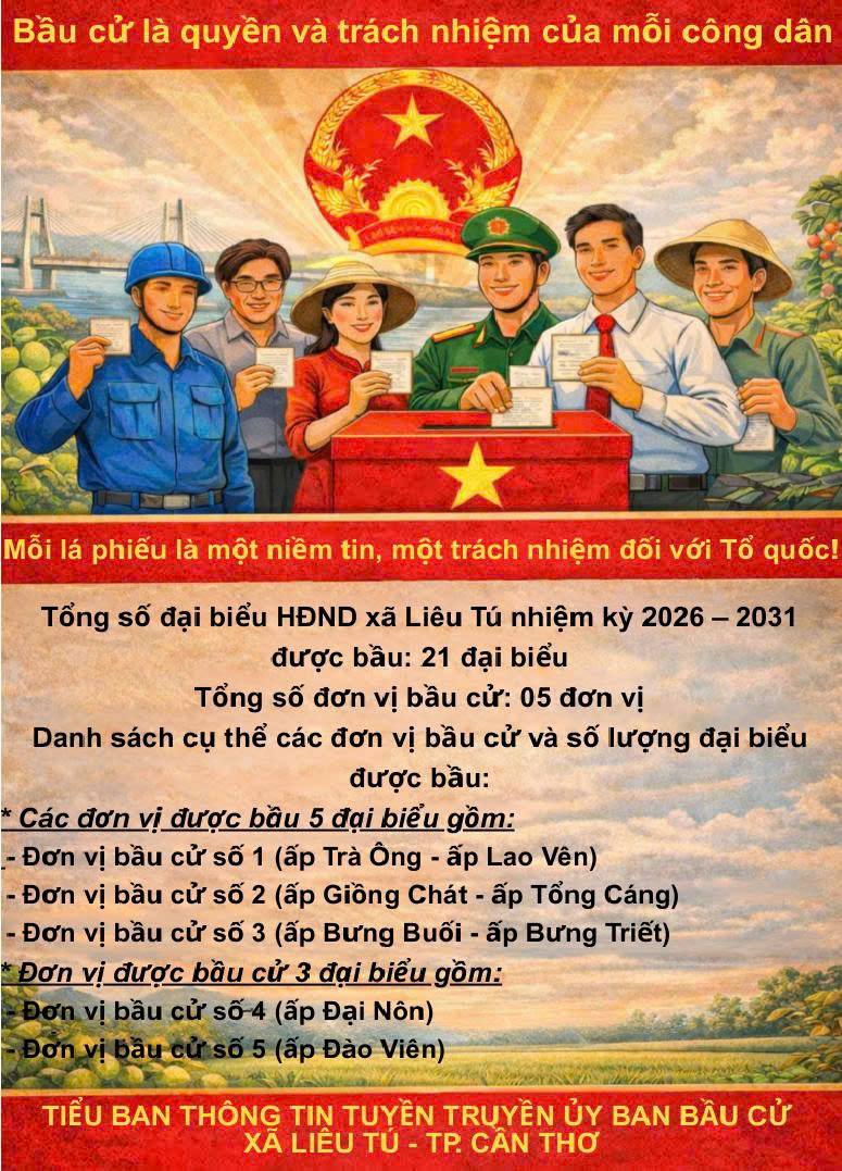 Bầu cử HĐND xã Liêu Tú nhiệm kỳ 2026–2031 – Quyền và trách nhiệm của mỗi công dân