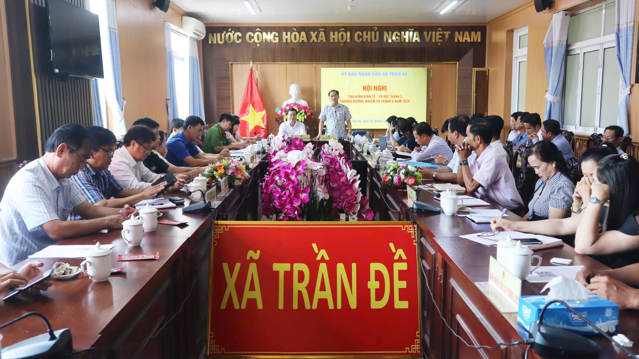 XÃ TRẦN ĐỀ HỘI NGHỊ ĐÁNH GIÁ KINH TẾ XÃ HỘI THÁNG 5
