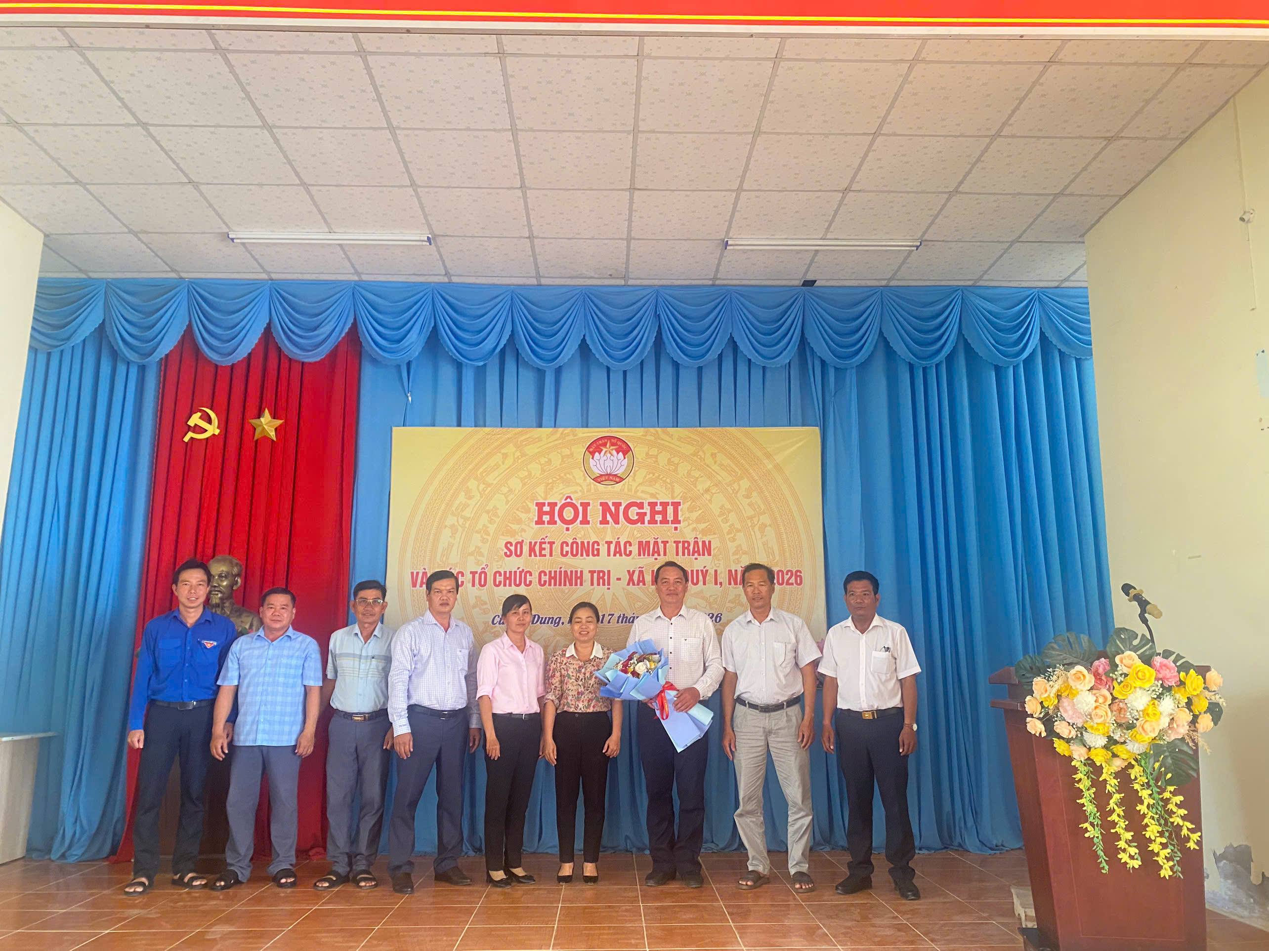 Hội nghị sơ kết công tác mặt trận và các tổ chức chính tri – xã hội quý I, triển khai chương trình công tác quý II năm 2026