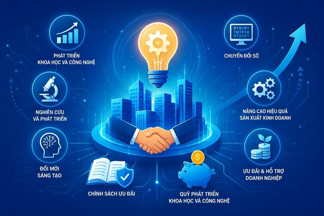 Chính sách khuyến khích doanh nghiệp phát triển khoa học, công nghệ và đổi mới sáng tạo