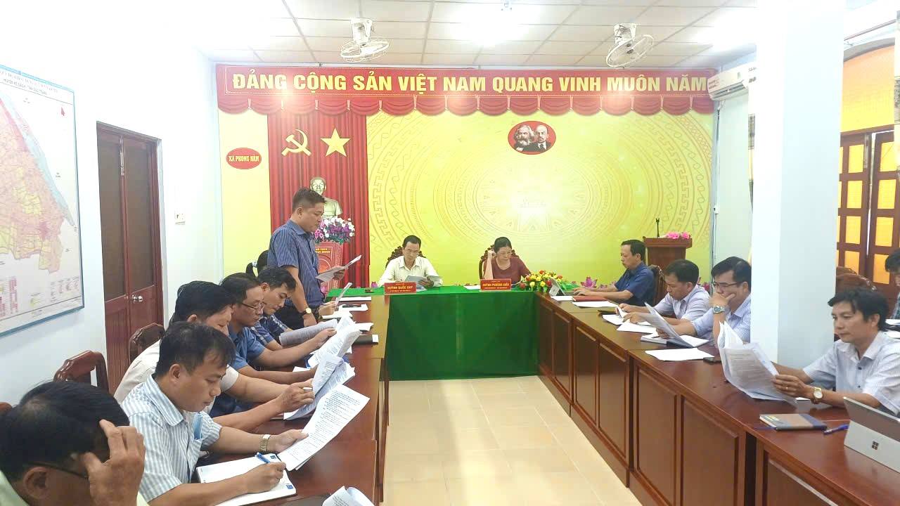 Họp Ban Chỉ huy Phòng thủ dân sự xã Phong Nẫm