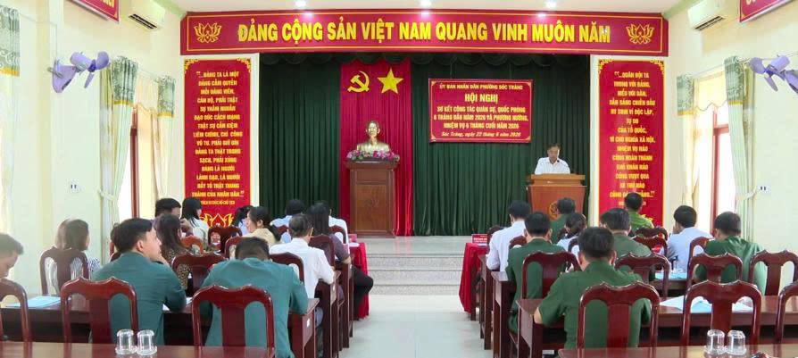  Phường Sóc Trăng sơ kết công tác quân sự, quốc phòng 6 tháng đầu năm 2026