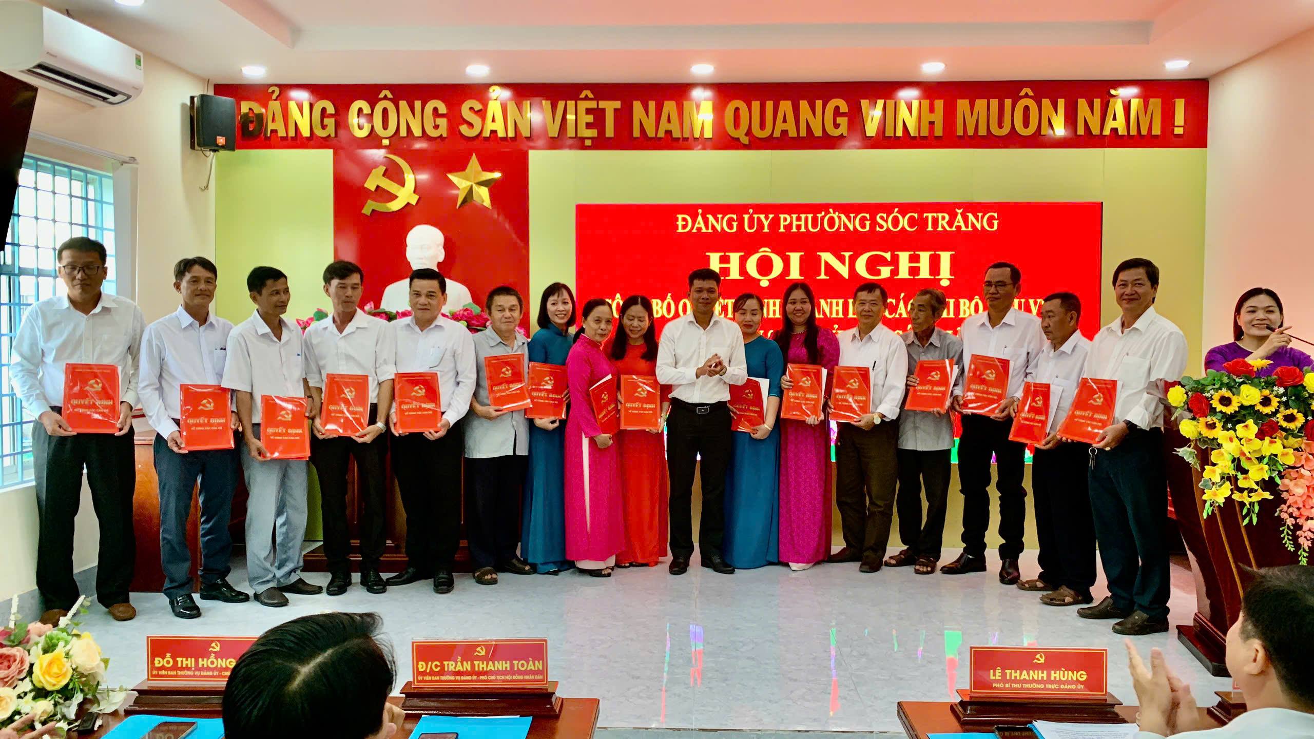 Phường Sóc Trăng công bố Nghị quyết sắp xếp các khu vực và kiện toàn tổ chức ở cơ sở sau sáp nhập
