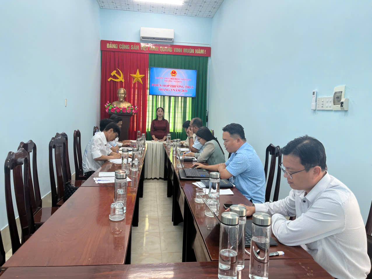 Thường trực HĐND phường Ngã Bảy tổ chức phiên họp định kỳ tháng 3 năm 2026