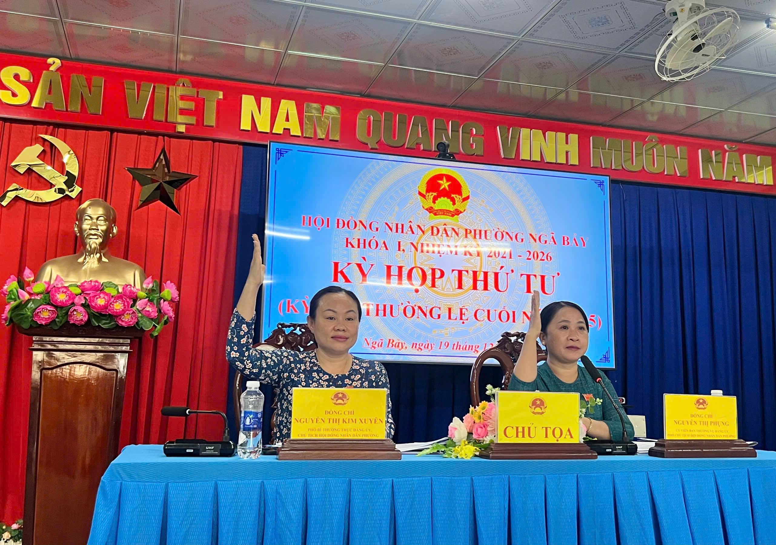 HĐND phường Ngã Bảy tổ chức kỳ họp thường lệ cuối năm 2025