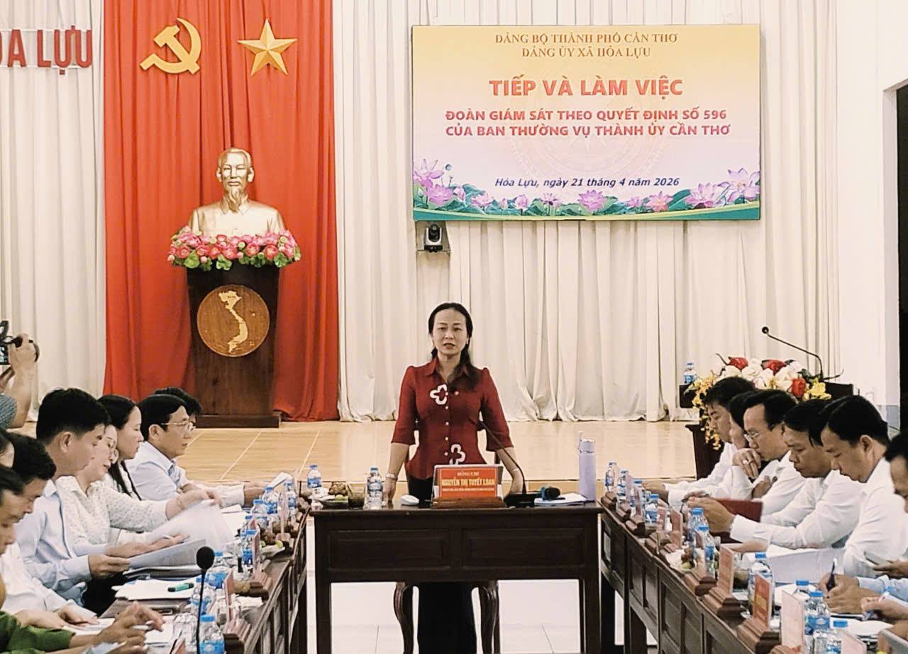 Tăng cường giám sát, nâng cao hiệu quả thực hiện nhiệm vụ trọng tâm tại xã Hỏa Lựu