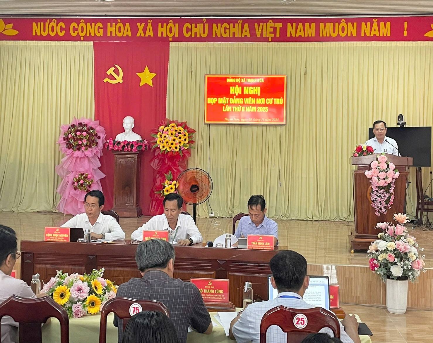 XÃ THẠNH HÒA TỔ CHỨC HỘI NGHỊ ĐẢNG VIÊN GIỮ MỐI LIÊN HỆ VỚI CẤP ỦY NƠI CƯ TRÚ 6 THÁNG CUỐI NĂM 2025