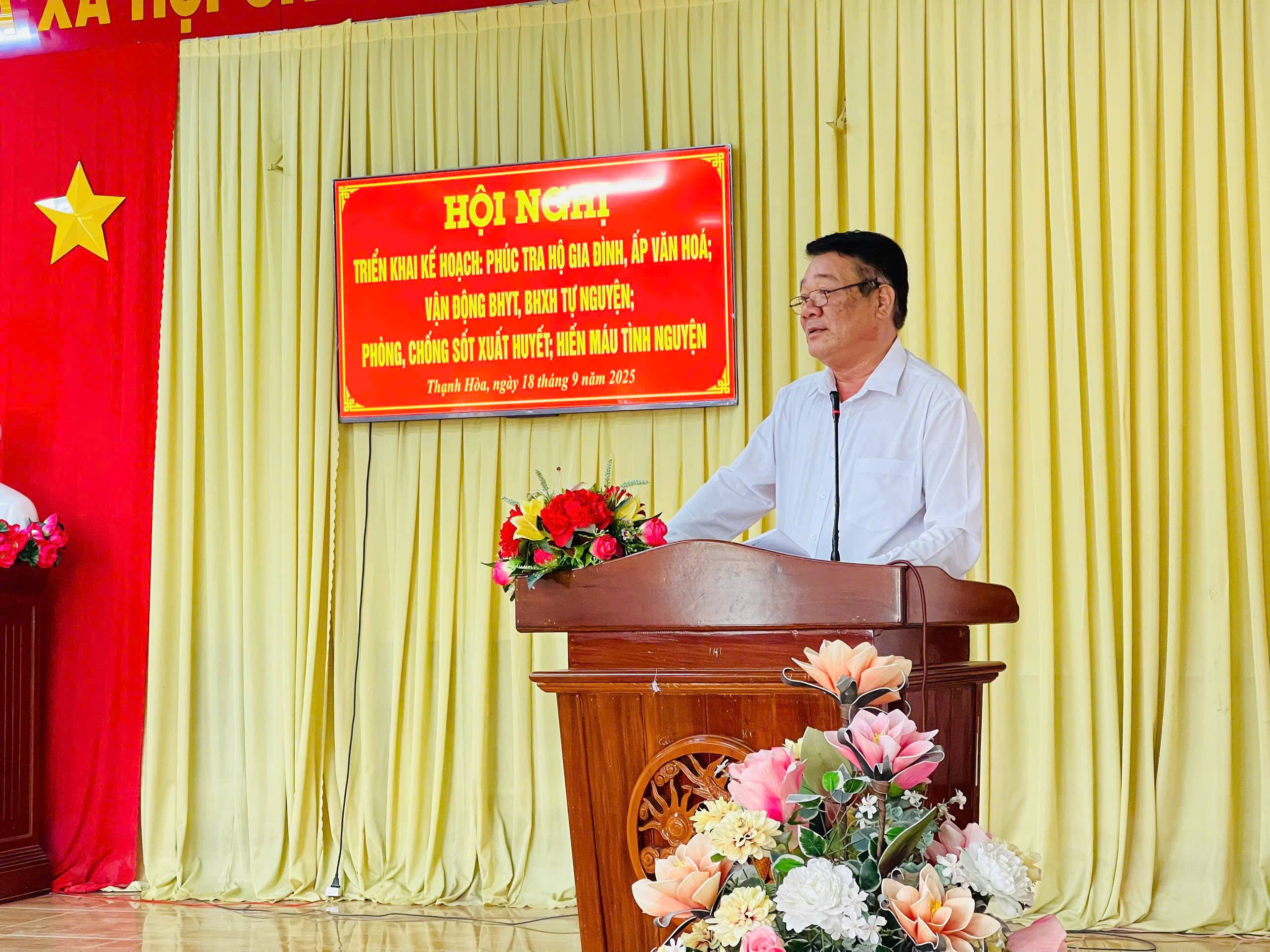 Xã Thạnh Hòa triển khai cao điểm phòng, chống sốt xuất huyết năm 2025