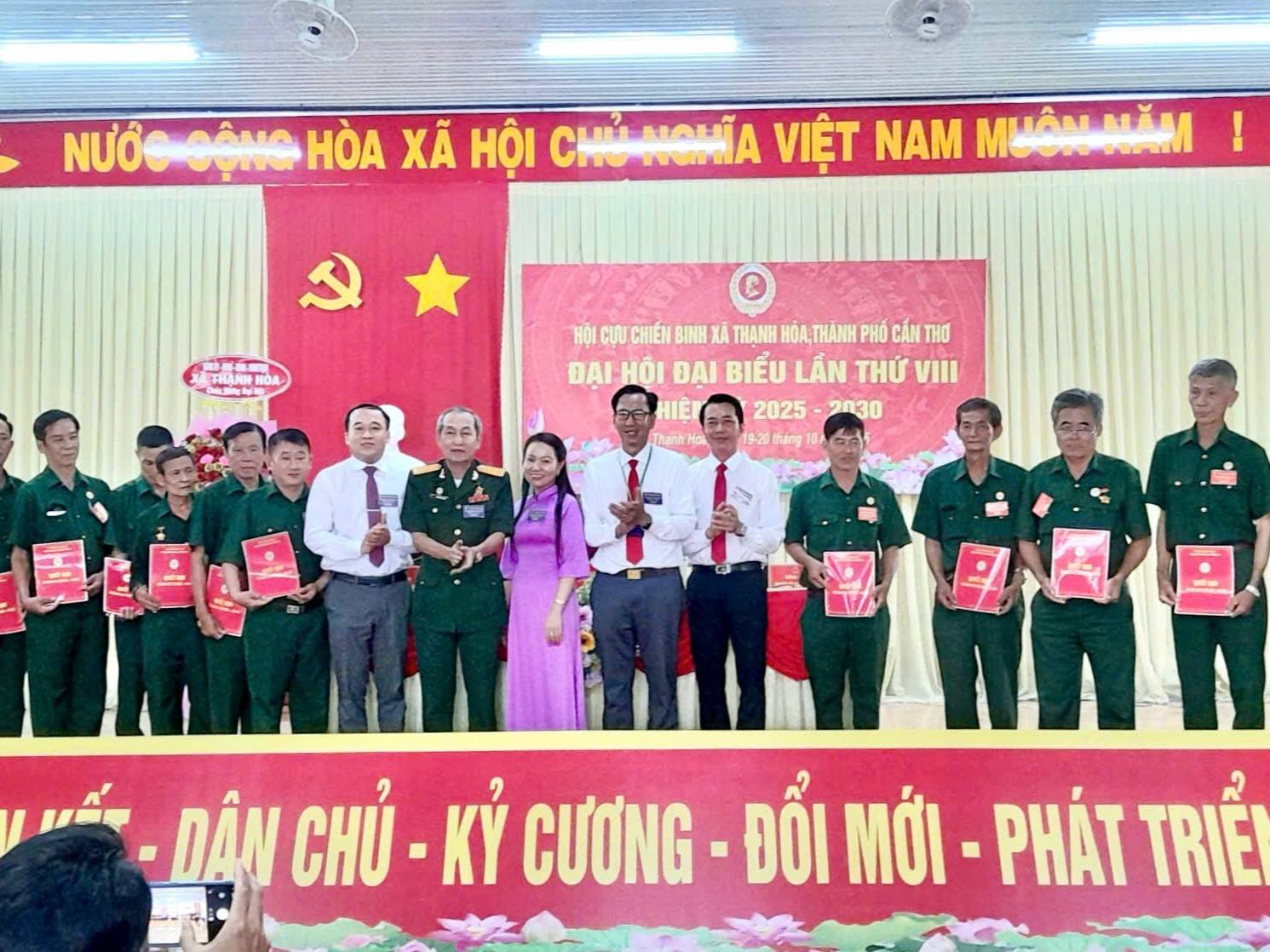 ĐẠI HỘI ĐẠI BIỂU HỘI CỰU CHIẾN BINH XÃ THẠNH HÒA LẦN THỨ VIII, NHIỆM KỲ 2025 – 2030