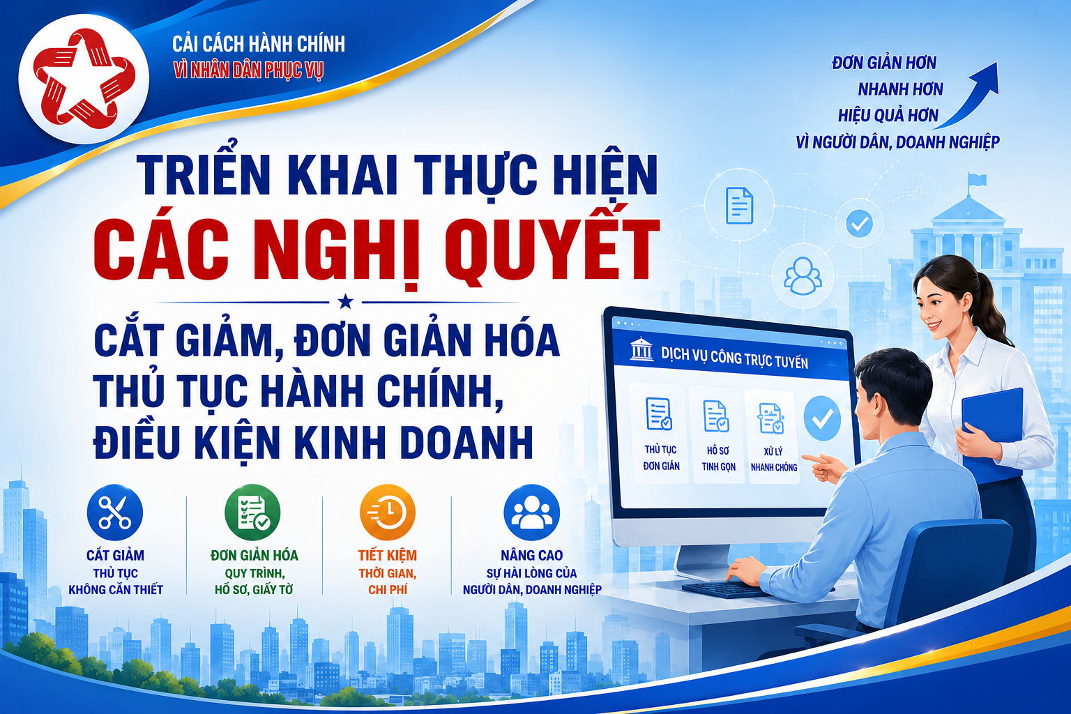 Triển khai thực hiện các Nghị quyết cắt giảm, đơn giản hóa thủ tục hành chính, điều kiện kinh doanh