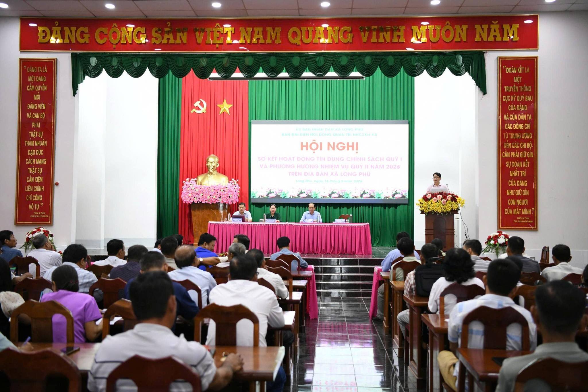 Long Phú sơ kết hoạt động tín dụng chính sách xã hội quý I năm 2026